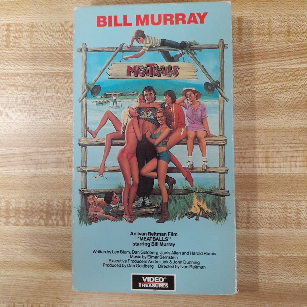 Meatballs 1979 VHS Video Treasures Bill Murray Ivan Reitman Cult Summer Camp Com